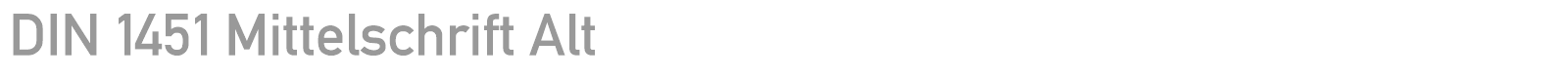 DIN 1451 Mittelschrift Alt font preview
